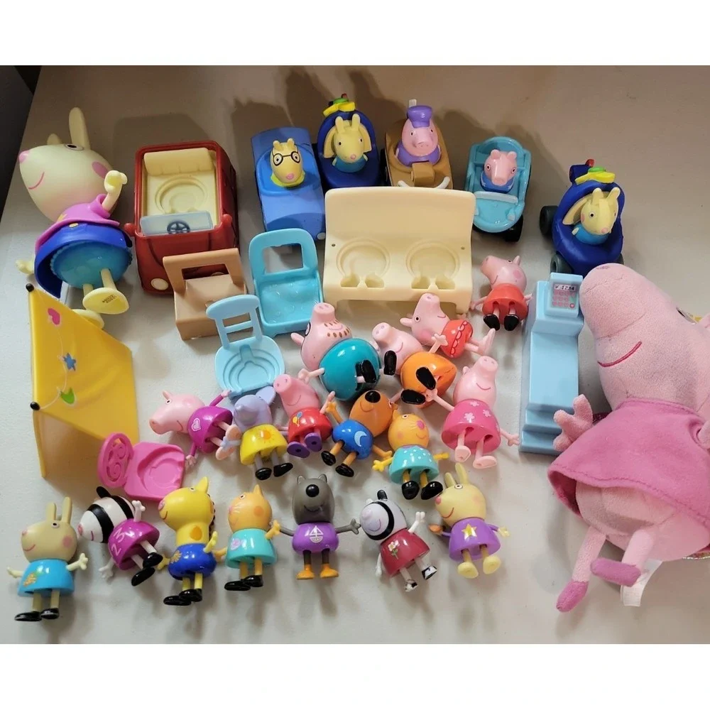 Huge mixed Lot Peppa Pig & Friends Action Figures accessories toys